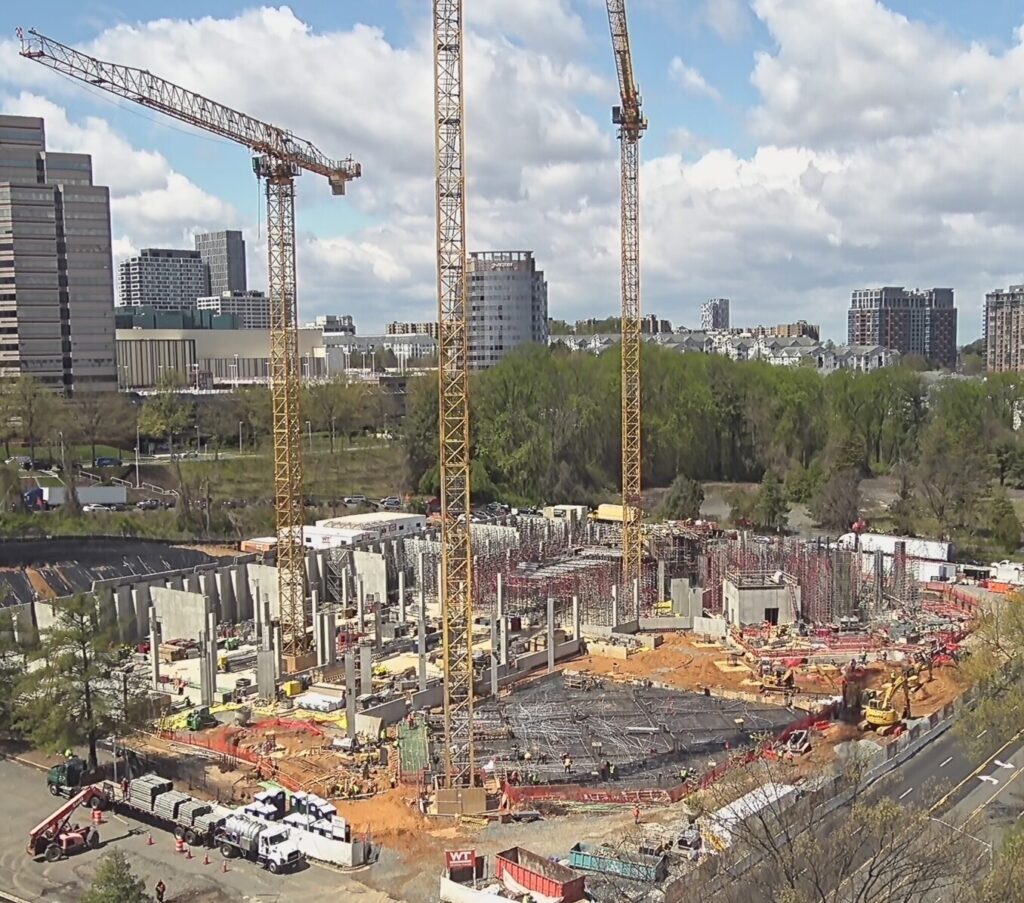 VERTICAL CONSTRUCTION BEGINS FOR THE MATHER IN TYSONS, VIRGINIA